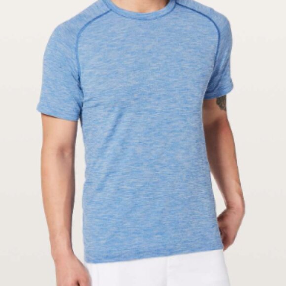(6060) LULULEMON MENS Metal Vent Tech Surge Short Sleeve Size M *FLAW spots - Picture 1 of 10